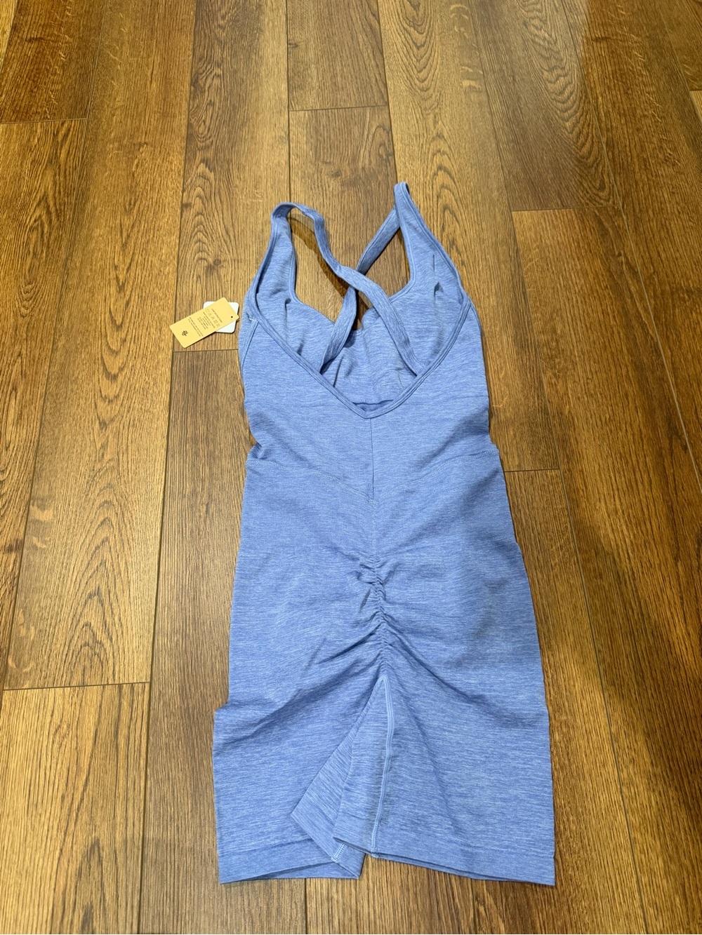 Popilush Heather Blue Seamless Sculpting Romper - Picture 7 of 10